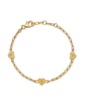 Astley Clarke Gold Biography Heart Station Bracelet at Nordstrom