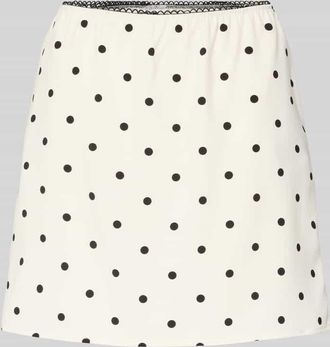 Noisy May Minirock mit elastischem Bund Modell SOPHIE in Offwhite, Gr&ouml;&szlig;e XL