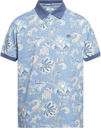 Etro Polo con stampa paisley - Blu