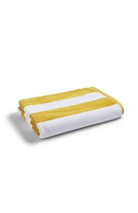 Christy Cabana Stripe Vibrant Beach Towels in Banana at Nordstrom