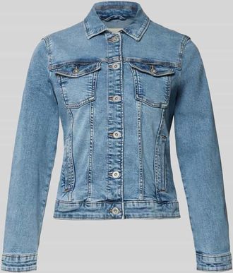 Tom Tailor Slim Fit Jeansjacke aus Baumwoll-Mix in Jeansblau, Gr&ouml;&szlig;e XXL