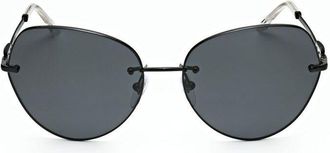 Bulgari Ladies Black Cat Eye Sunglasses 0BV6183-202387-2