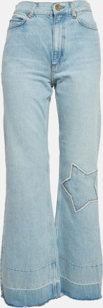 Sandro Blue Denim Stradivarius Str Wide Leg Jeans S/waist