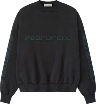 Fear of God Los Angeles Heavy Fleece Cropped Sweatshirt Vintage Black 192HO256893F