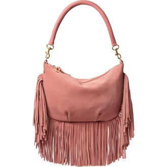 Clare Vivier Petit Moyen Woven Messenger Bag in Rose Clay at Nordstrom