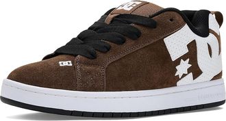 DC Court Graffik SE Mens Skate Shoes Brown/White : 12.5 D - Medium, Leather