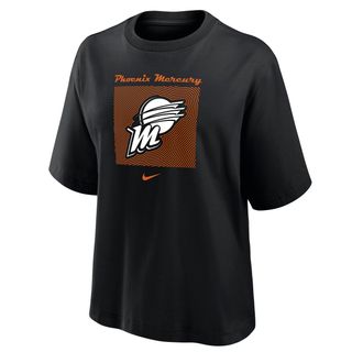 Nike Phoenix Mercury Nike Womens WNBA Boxy T-Shirt in Black | W11122WPHX-BLK