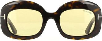 Tom Ford FT121952E Square Frame Sunglasses - Brown