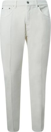 Dondup Dian Broeken - Heren - Slim Fit Broeken - Wit - W31 - Katoen - Broeken