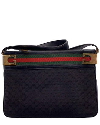 Gucci Black Cotton Shoulder Bag (Authentic Pre-Loved)
