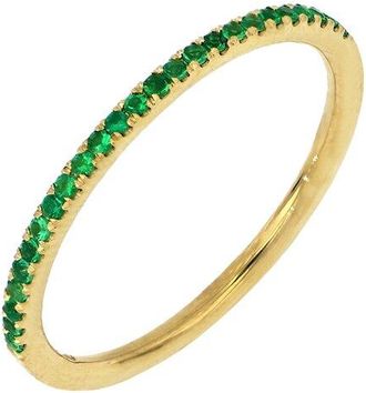 Bony Levy El Mar 18K 0.13 Ct. Tw. 25 Emerald Stackable Ring