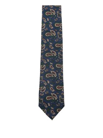 Errico Formicola paisley silk tie - men - Silk - One Size - Blue