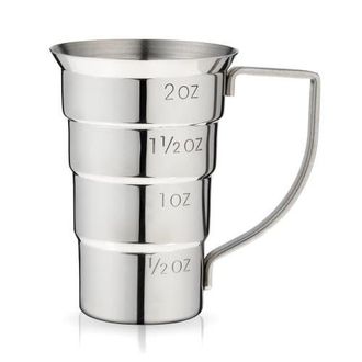 Viski Harrison Stepped Jigger in Stainless Steel in Silver at Nordstrom