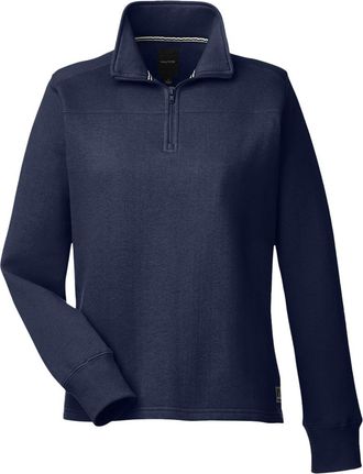 Nautica Womens Anchor Fleece Quarter-Zip Sweatshirt