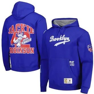 Mitchell & Ness Mens Mitchell & Ness Jackie Robinson Royal Brooklyn Dodgers Cooperstown Collection Legends Fleece Pullover Hoodie at Nordstrom, Size Small