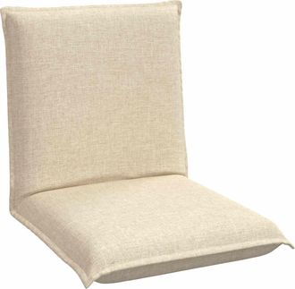 vidaXL Sill&oacute;n Ajustable Crema Tela Vidaxl