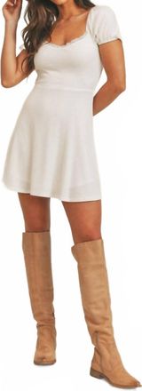 Sadie & Sage Dollyville Mini Dress In Off White