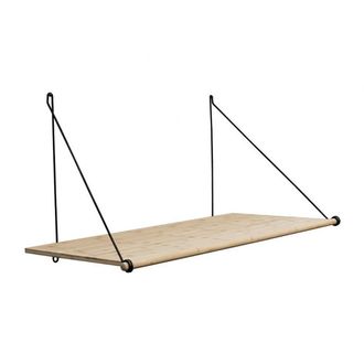 We Do Wood Loop Shelf, Eiche / Stahl schwarz