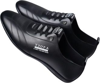 Generic Mens Breathable White Shoes: Soft Sole On Sneakers Shoes Men Casual Size 9 (Black, 7.5)