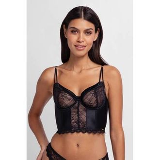 Dorina niet-voorgevormde bustier Hasina met beugel zwart