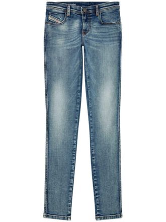 Diesel 2015 Babhila skinny mid waist jeans - Blauw