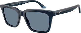 Emporio Armani EA4260 Polarized 63172V Mens Sunglasses Blue Size 55