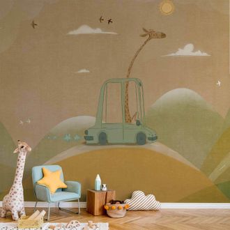 OEM Carta Da Parati Artgeist Giraffa 400x280 Cm Non Tessuto