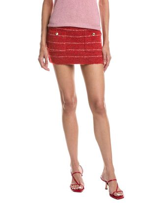 Guizio Carline Wool-Blend Mini Skirt
