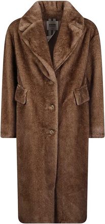S.W.O.R.D 6.6.44 Faux Fur Coat - Dames - Mantel - Bruin - XS - Leer - Jassen