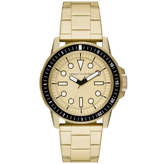 A|X Armani Exchange Leonardo Gold-Tone Mens Watch