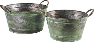 Novità Home Juego de 2 cubetas con asas