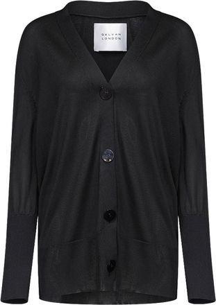 Galvan Ida V-neck cardigan - women - Fabric - L - Black