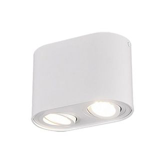 Trio Cookie Modern 2 Light Surface Mounted Downlight White Matt