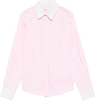 Gimaguas Camicia con bordo a quadretti - Rosa