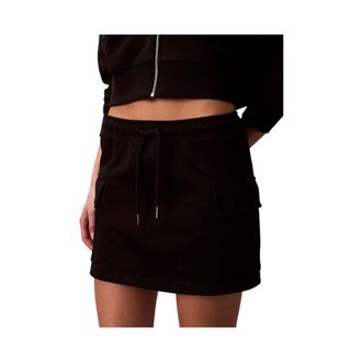 Calvin Klein Dames, Rokken, Zwart, Maat: M Katoen