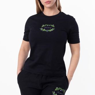 Burberry Thistle Logo Cotton T-Shirt, Size XX-Small