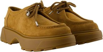 Alexander McQueen Suede Platform Derby - Brown