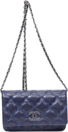 Chanel Borsa trapuntata con catena - Blu