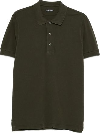 Tom Ford Polo con abbottonatura - Verde