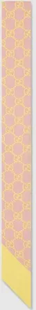 Gucci GG Silk Twill Ribbon, Yellow, Silk