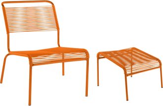 Schaffner Spaghetti-Lounger + Hocker Säntis
