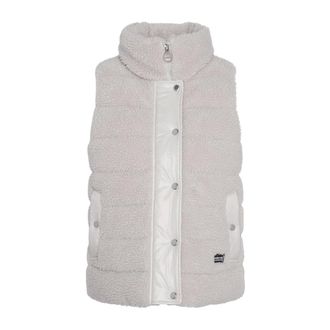 Barbour Vests, female, Gray, Size: S Sherpa Fleece Gilet Vest