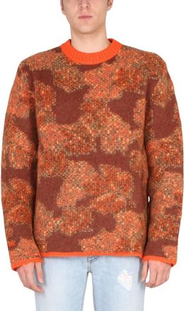 ERL Orange Crew Neck Sweaters