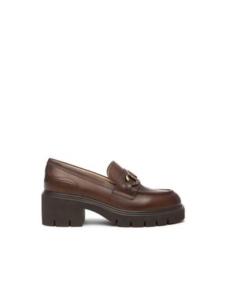 Nero Giardini Womens Delgado Marrone Platform Loafer In Brown