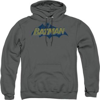 Gildan Batman Classic Comic Logo Adult Pull Over Hoodie / Hooded Sweatshirt