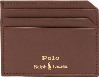 Polo Ralph Lauren Kaarthouder Klein - Heren - Portefeuilles - Bruin - ONE Size - Leer - Accessoires