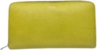 Celine Pre-owned Vintage Portemonnee - Dames - Vintage Accessoires - Groen - ONE Size - Leer - Vintage
