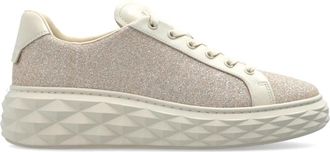 Jimmy Choo London Diamond Light Maxi F - Dames - Sneakers - Beige - 38 EU - Leer - Schoenen