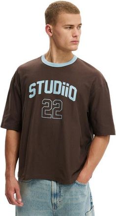Cotton On Cropped Fit Graphic T-Shirt in Washed Chocolate Twenty Two at Nordstrom, Size X-Large