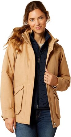 Ariat Womens Sterling Waterproof Insulated Parka Jacket Long Sleeve in Tannin, Size X-Large, by Ariat